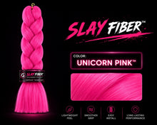 Load image into Gallery viewer, Slay Fiber Unicorn Pink braiding hair